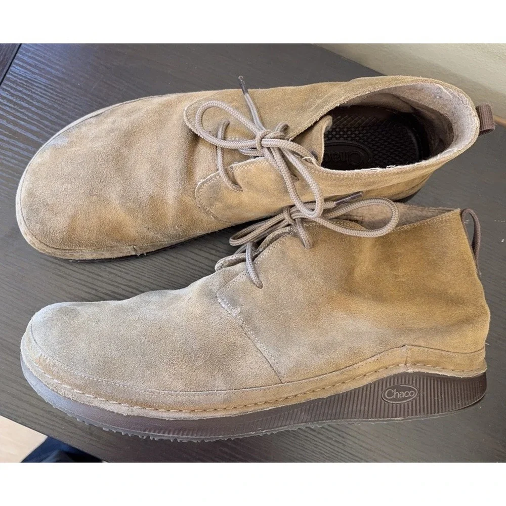 Chaco Paonia Desert Boots Men's Size 14‎ Brown Suede Chukka Boot Teak JCH108737